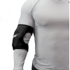 Black elbow ice wrap on man